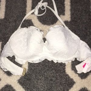 Victoria's Secret white lace swimsuit top